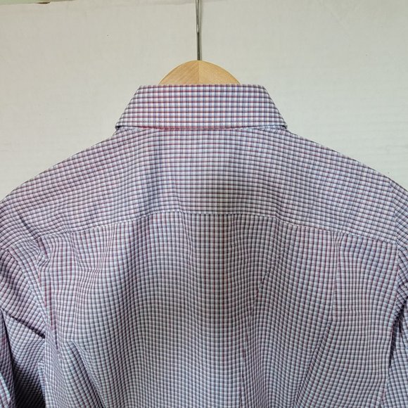 New Hugo Boss Mens Small Check Shirt Button Down Long Sleeve Sharp Fit 15.5 32/3 - Picture 12 of 13